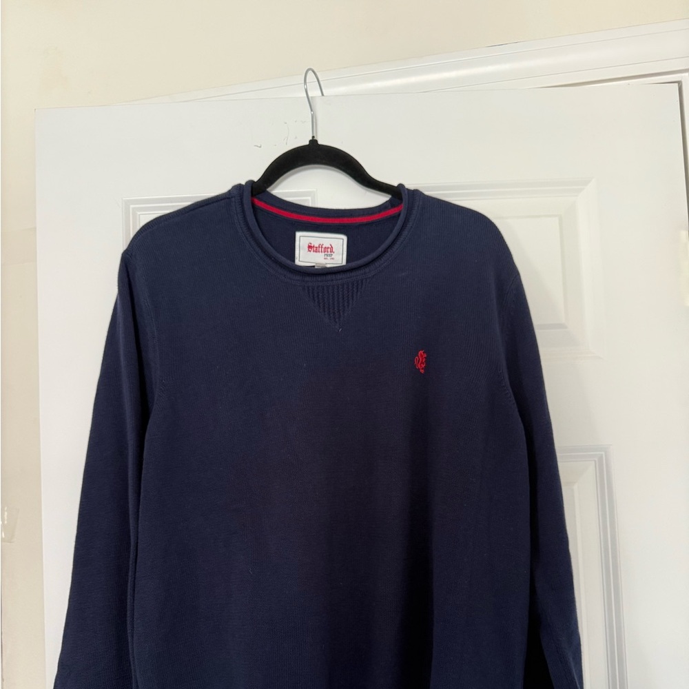 Stafford Men's Crewneck Sweater - Deep Navy